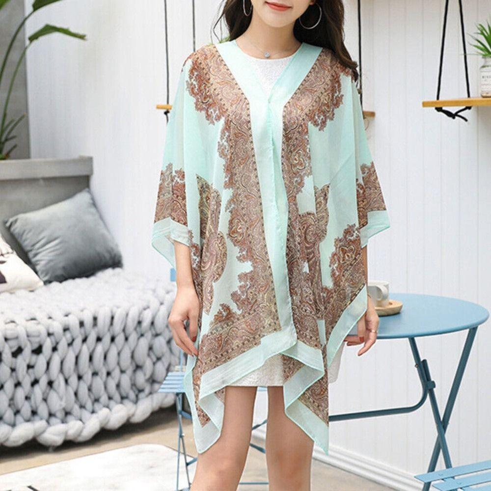 One Size Shawl Scarf Chiffon Poncho Fashion Beach Cover Up Women