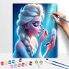 Disney Набор масляных красок для макияжа Эльзы Декор стены спальни дома Ручной работы Подарок Арт-декор Красота Принцесса Картина Поделки Сделай сам Материалы Подарок