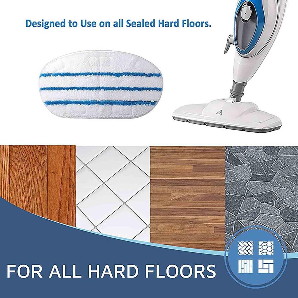 8 Pack Replacement Steam Mop Pads Compatible PurSteam PurSteam Steam Mop Cleaner ThermaPro 10-in-1