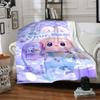 Labubu Personalized Text Blanket Lightweight Customizable Blanket Durable Comfort Versatile for Sofa Picnics Bedding Office Chair for All Occasions