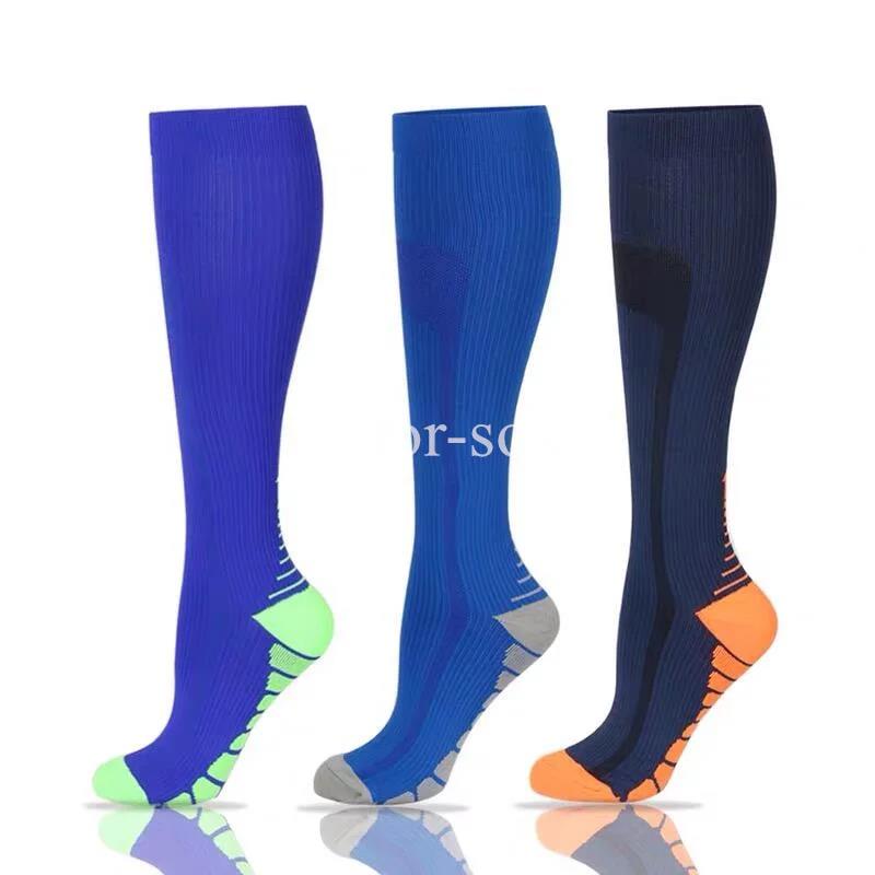 Новые компрессионные гольфы до колена 20-30 мм рт. ст. Подходят для медицинского отека, диабета, варикозного расширения вен, бега, марафона, компрессионные спортивные носки