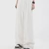 Hong Kong Retro White Wide-Leg High-Waist Women's Jeans for Summer
