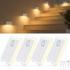 WILLED Indoor Motion Sensor Light, Warm White, Rechargeable, Wireless Foot Sensor Light for Stairs, Hallways, Kitchens, Closets, Cabinets, Bedrooms,