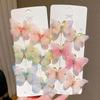 6 Pcs/set Colorful Butterfly Hairpins Girl Hair Clips Barrettes Women Sweet Hair Ornament Rainbow Headwear Fashion Hair Accessories