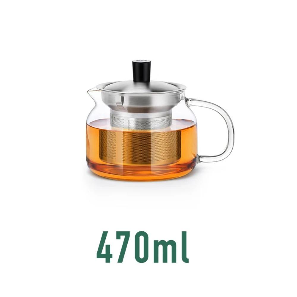 SAMADOYO-Heat-Resistant Glass Teapot, Large Capacity Tea Maker, Tea Water Separation and Filtration, Household Teapot