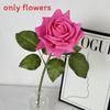 Свадебная роза искусственный цветок с тканевыми и шелкографированными листьями для вечеринки и домашнего декора