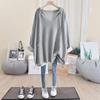 Korean Style Casual Long Sweatshirts Oversized Spring Female Hoodie V-neck Drawstring Solid Color Long Sleeve Pullovers Ladies