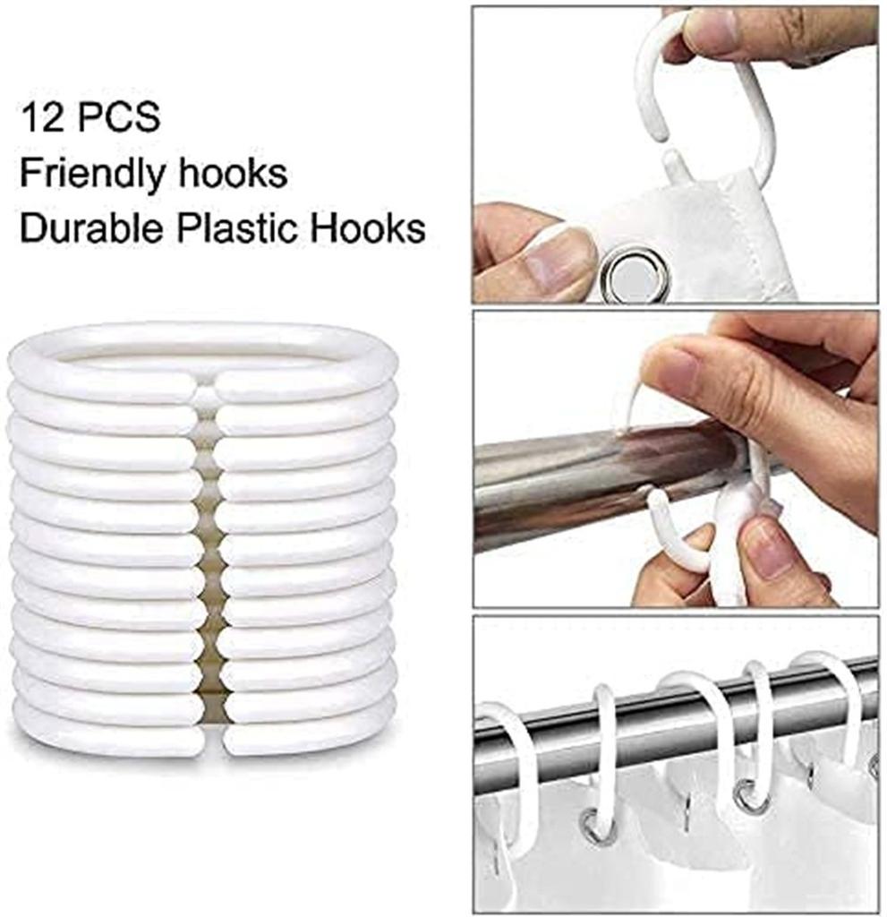 Водонепроницаемая и устойчивая к плесени занавеска для душа для ванной комнаты, разделение сухого и влажного воздуха, затемнение и теплая занавеска для душа, комплект из четырех предметов