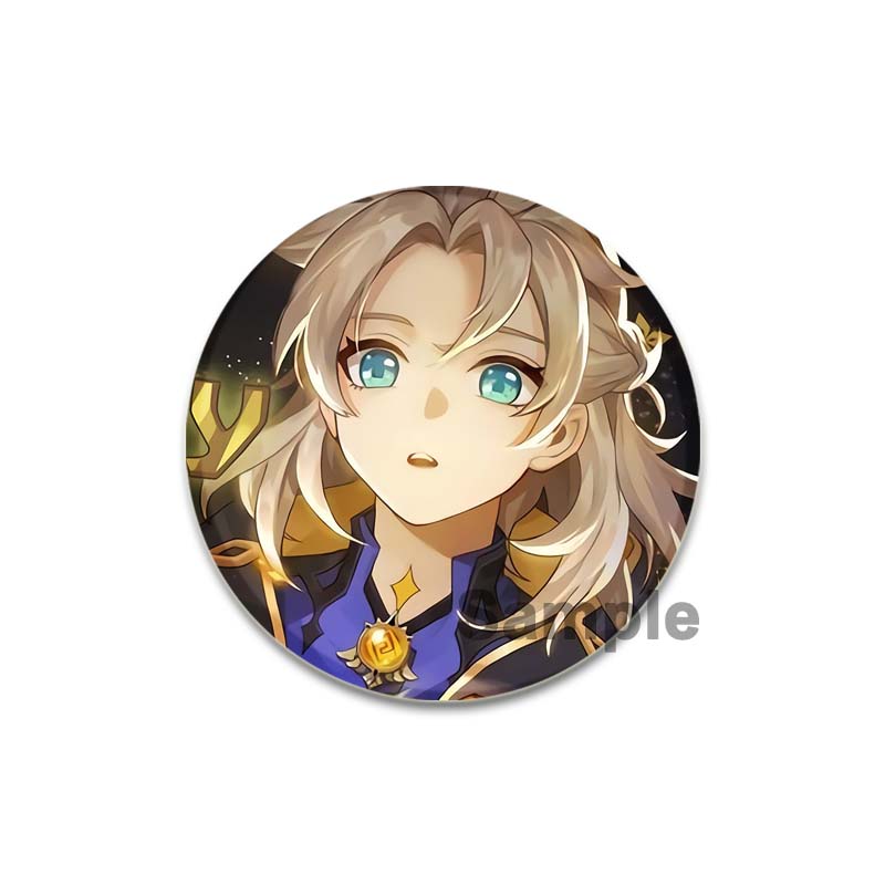 32/44/58 мм Genshin Impact Albedo Pin ручная работа брошь для одежды мультяшный косплей значок украшение на рюкзак ювелирные изделия подарок