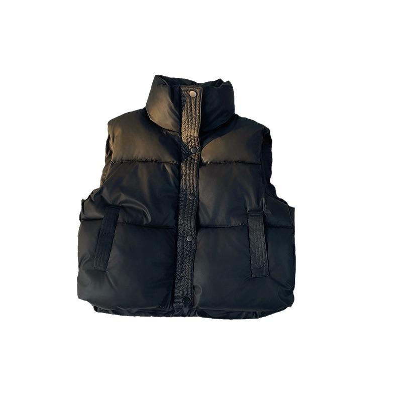 Короткий женский осенне-зимний модный пуховый хлопковый жилет жилет куртка