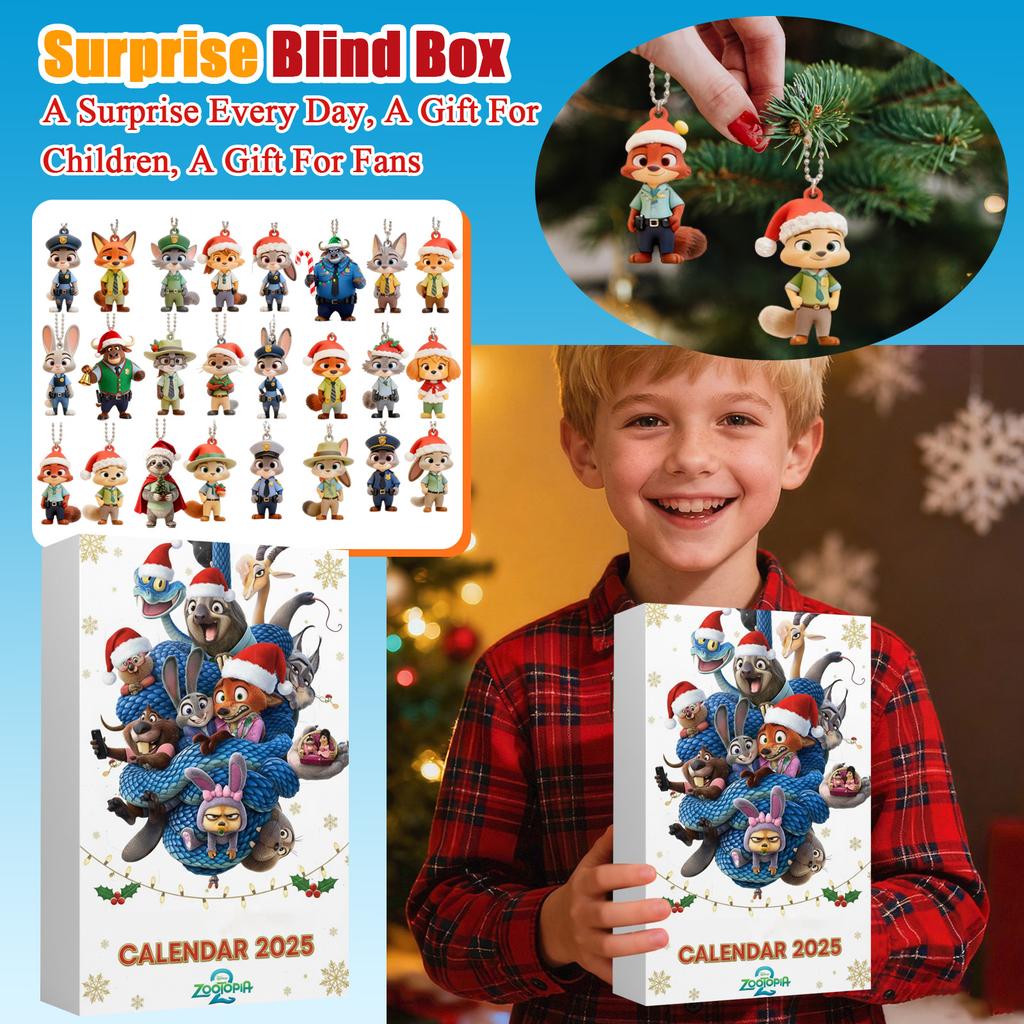 2D Плоская Коробка Самолет 24 шт. Серия Адвент-календарь Рождественский Отсчет