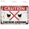 Vintage Chickens Slow Metal Sign Tin Sign Decoration Plaque Home Wall Decor Bar Sign Home Decor Poster Drop Shipping