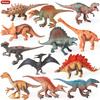 Oenux 6 шт. Классическая модель динозавра Юрского периода Тираннозавр Велоцираптор Спинозавр Трицератопс Брахиозавр Фигурки Игрушка для детей Подарок