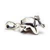 Frog Pendant Silver Amber Amulet Pendant Top Women's Men's