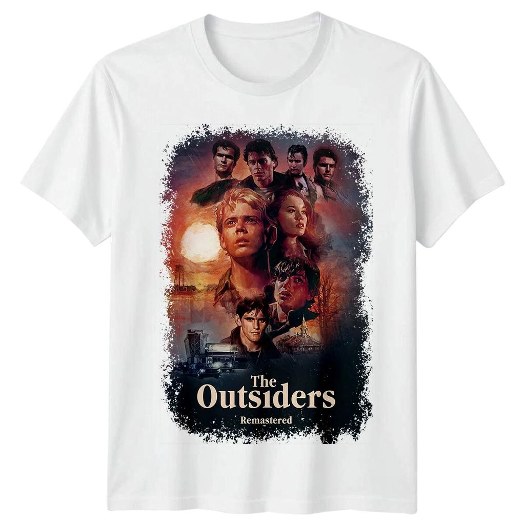 The Outsider "(1983) Movie Inspiration T-shirt Retro Suitable for Both Men and Women All Season Pure Cotton T-shirt Streetwear