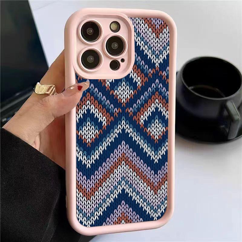 Чехол для телефона с узором в богемном стиле (свитер) для iPhone 16 15 14 13 12 11 Pro Max X XS XR 7 8 Plus, модный противоударный задний чехол