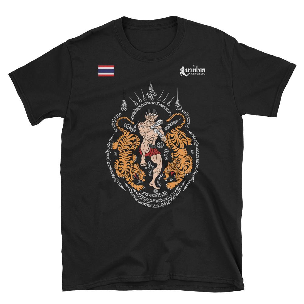 Футболка Antient Tiger Muay Thai Kick Boxing 3D Print Tattoo Protect Immortal Quick Dry для мужчин и женщин унисекс с коротким рукавом, круглым вырезом, смешанные боевые искусства MMA