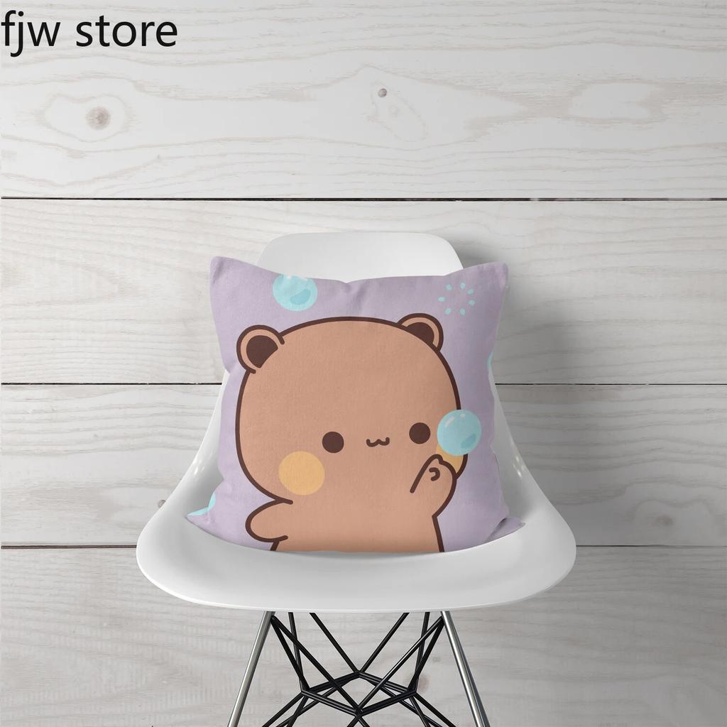 Cute Red Panda Throw Pillow Cover Fashion Anime  Boob   Sofa Chair Bed Cushion  Room Home Decoration