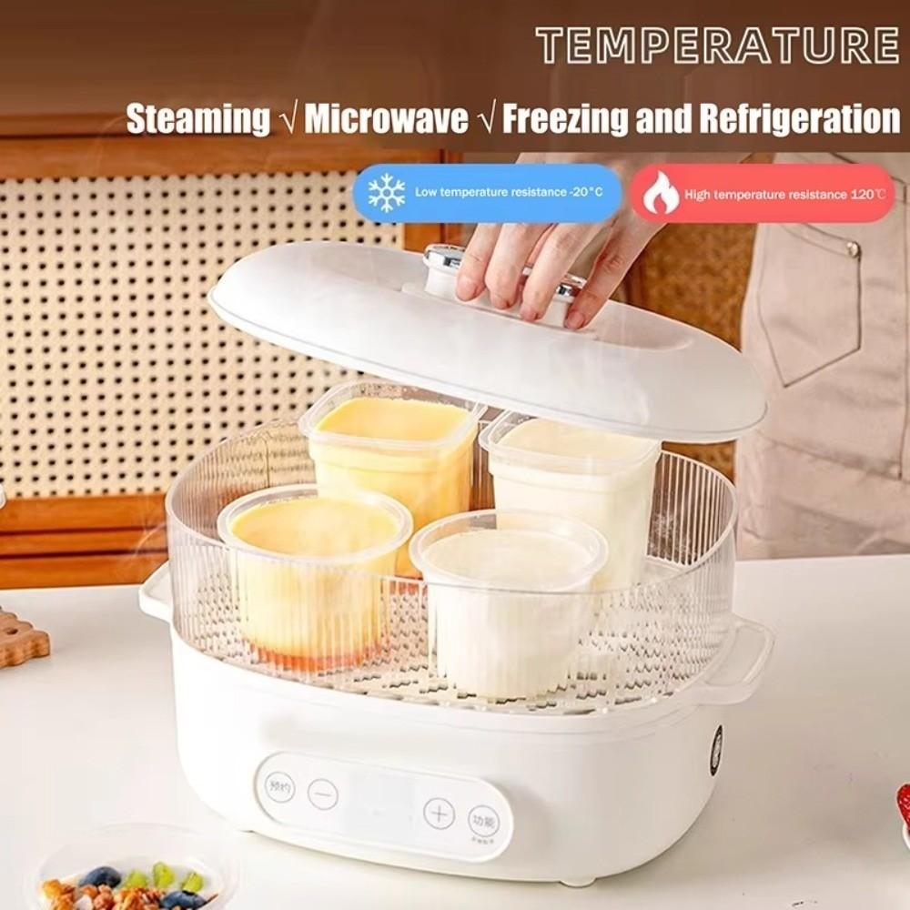 10Pcs With Lid Dessert Cup With Spoon Pudding Cup New Yogurt Cup For Dessert Ice Cream