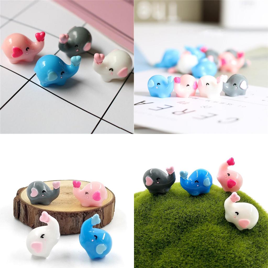 Elephant Resin Mini Diy Figures Garden Ornament Home Micro Decoration Craft