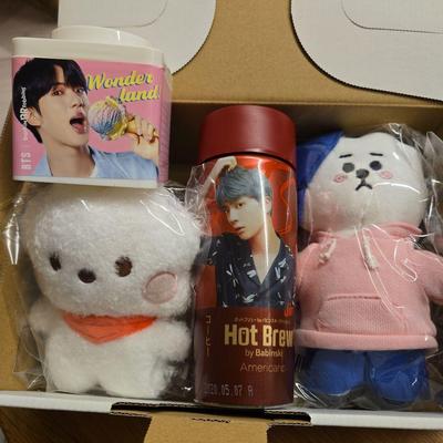 [Б/У] Официальный брелок для сумки BT21 RJ Seokjin JIN, плюшевая игрушка