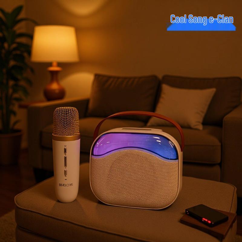 Karaoke Wireless Bluetooth 5.1 Sound System with Microphone, Subwoofer, and Outdoor Speaker.
