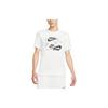 Nike T Shirts Men's White Crew Neck Moderate Straight Fit DR7816-100