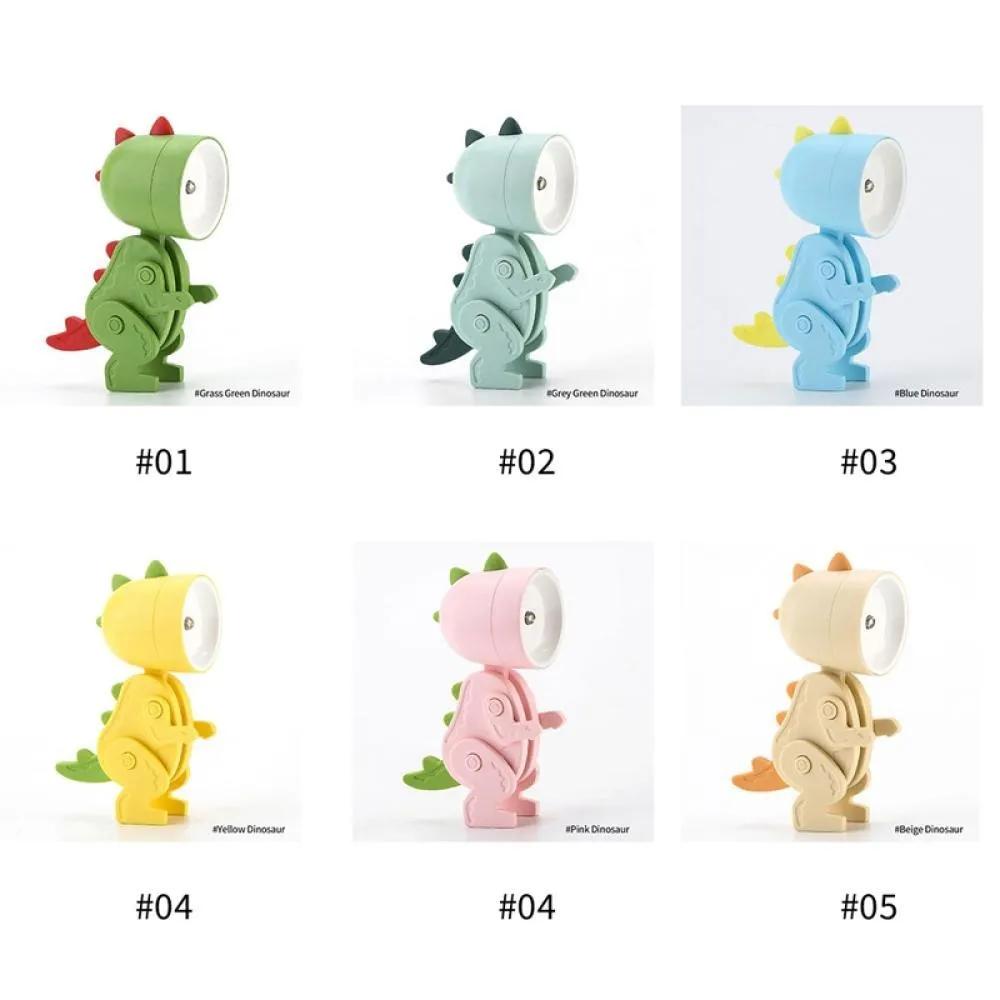 1pc Mini Cute Cartoon Pet Table Lamp Folding Dimmiable Adjustable Angle AAA Battery Powered LED Night Light Eye Protection Lamp
