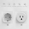 Умный дом Tuya Smart Life Smart Socket EU Plug Network Wi-Fi Розетка Использование голосового управления Работа с Google Home Alexa