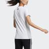 Adidas T Shirts Women's White Crew Neck Moderate Straight Fit GP0683