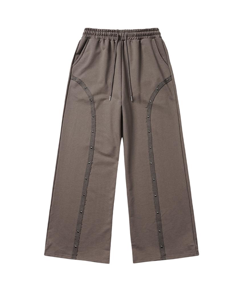 VENHIT Studded Surgery Sweatpants_Brown