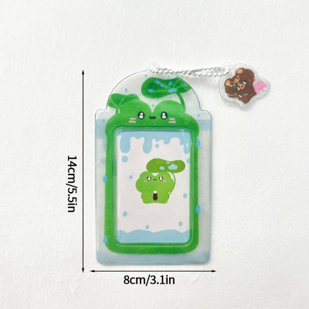 Новый Мультяшный Держатель для Фотокарточек 3 Дюйма ПВХ Чехол для Карт с Брелоком Чехол для Фотокарточек K-Pop Идола