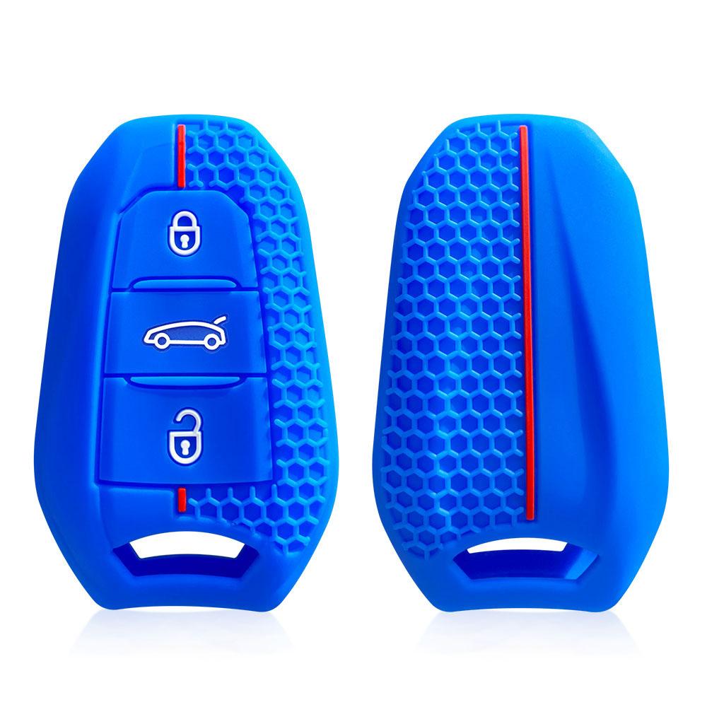 Silicone Car Remote Key Case Cover For Peugeot 308 408 508 2008 3008 4008 5008 For Citroen C1 C4 C4L C6 C3-XR Picasso DS3 DS4