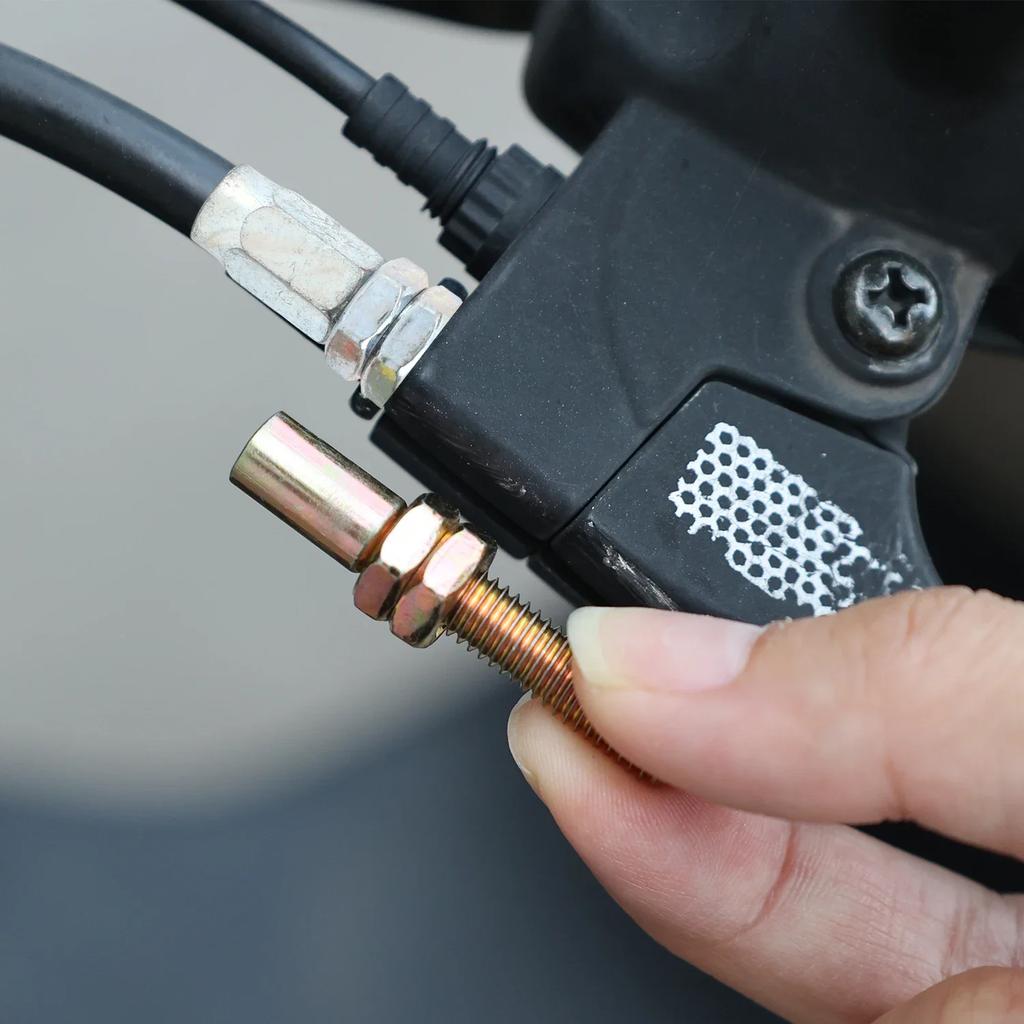 M6x40mm Throttle Cable Adjuster Clutch Wire Screw Bolt Kit for Motorcycle ATV Go Kart Scooter Pit Bike Universal Auto Parts
