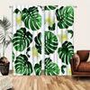 2 шт. Шторы с листьями растений в скандинавском стиле - светофильтрующее оконное покрытие для декора кухни, гостиной, офиса и спальни
