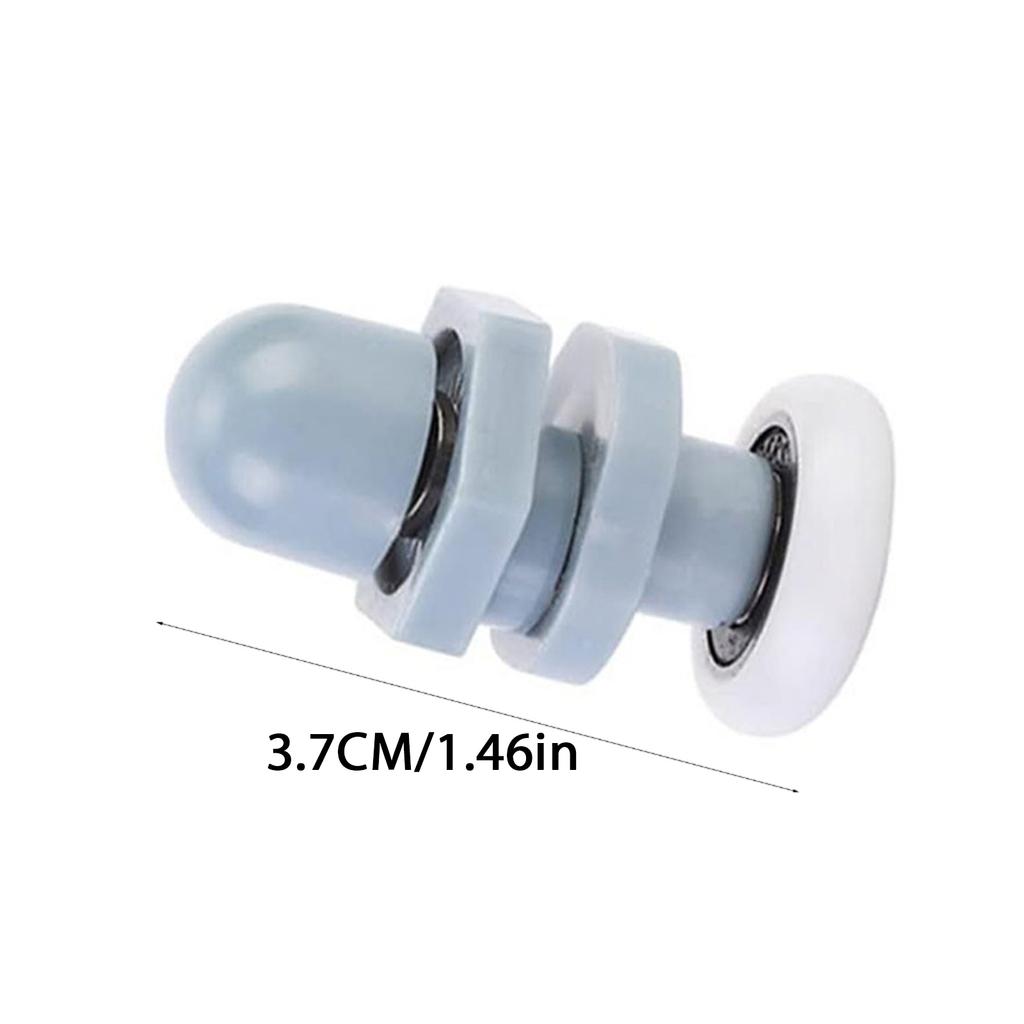 8 штук многоцелевых 20-мм пластиковых роликов для раздвижной душевой двери, портативные, прочные, тихие, сменные колеса для ежедневного использования