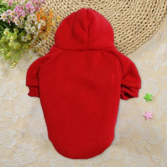 Толстовка для домашних животных, весна-осень-зима, мягкая, толстая, уютная, однотонная, двуногий, средний, большой свитер для собак, одежда, товары для домашних животных