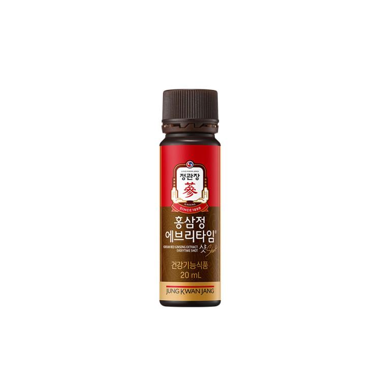 JungKwanJang Red Ginseng Extract Everytime Shot 20ml 20 Bottles, Korean Health Food