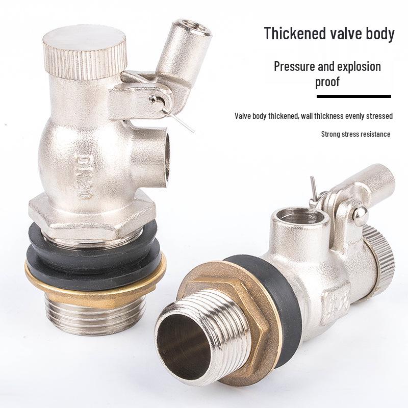 4-Point Cap Electroplated 304 Stainless Steel Float Valve – High Temp, Boiling Water, Acid & Alkali Resistant