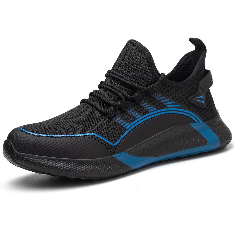 Large Size 50 Fashion Safety Shoes Men Anti-Smash Steel Toe Cap Puncture Proof Indestructible Shoes Breathable Sneaker Work Shoe