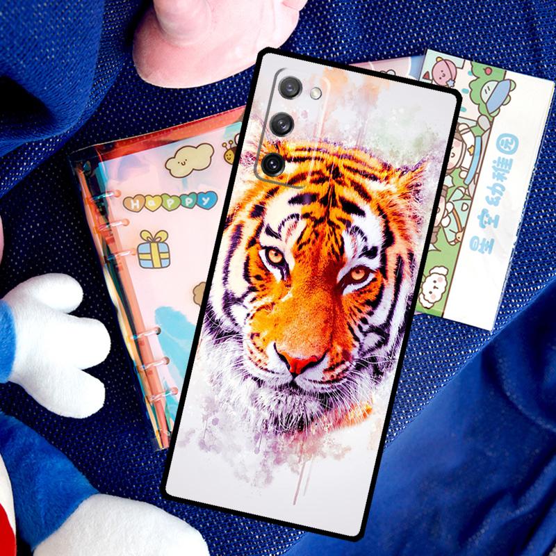 Чехол 'Лицо Тигра' для Samsung Galaxy S26 Ultra S25 S24 S23 S21 S22 Ultra S10 S20 Plus S25 FE Чехол Funda