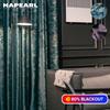 1PC 80% Blackout Luxurious Velvet Fabric with Hot Stamping Process Curtains for Bedroom Living Room Home Decor