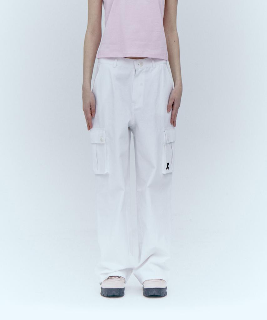 REST&RECREATION Cotton Cargo Pants_White