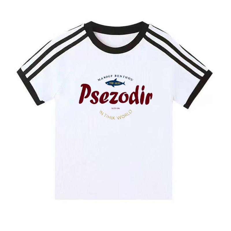 Summer new American Spice Girl letter print design short-sleeved T-shirt women's casual wear versatile top short-sleeved T-shirt