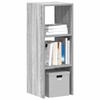 VidaXL Stackable Bookcase Sonoma Grey 30x30x80 Cm Engineered Wood, Shelf, Bookshelf, Book Holder, Cabinet 858813