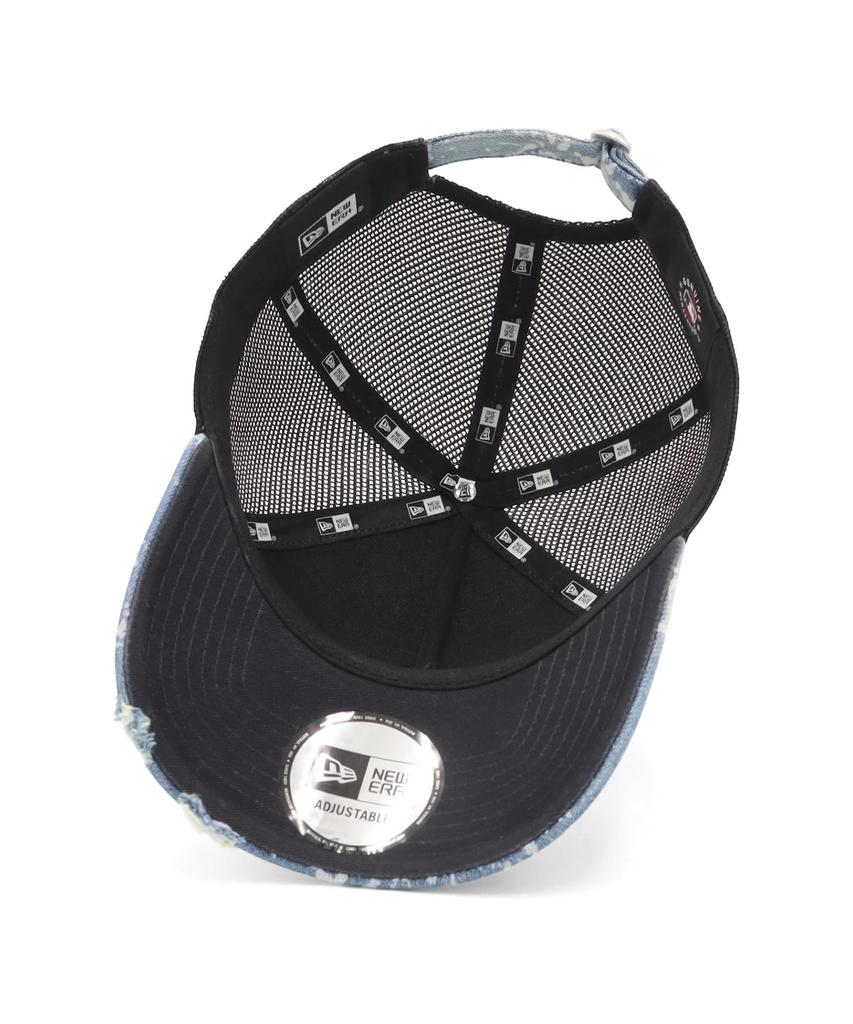 New Era 9FORTY AFrame Strap Mesh Cap 15196597 NER37C8192 NY Washed Denim Blue New Era Mesh Cap 9FORTY AFRAME Splash Paint Denim MLB ONSPOTZ Special