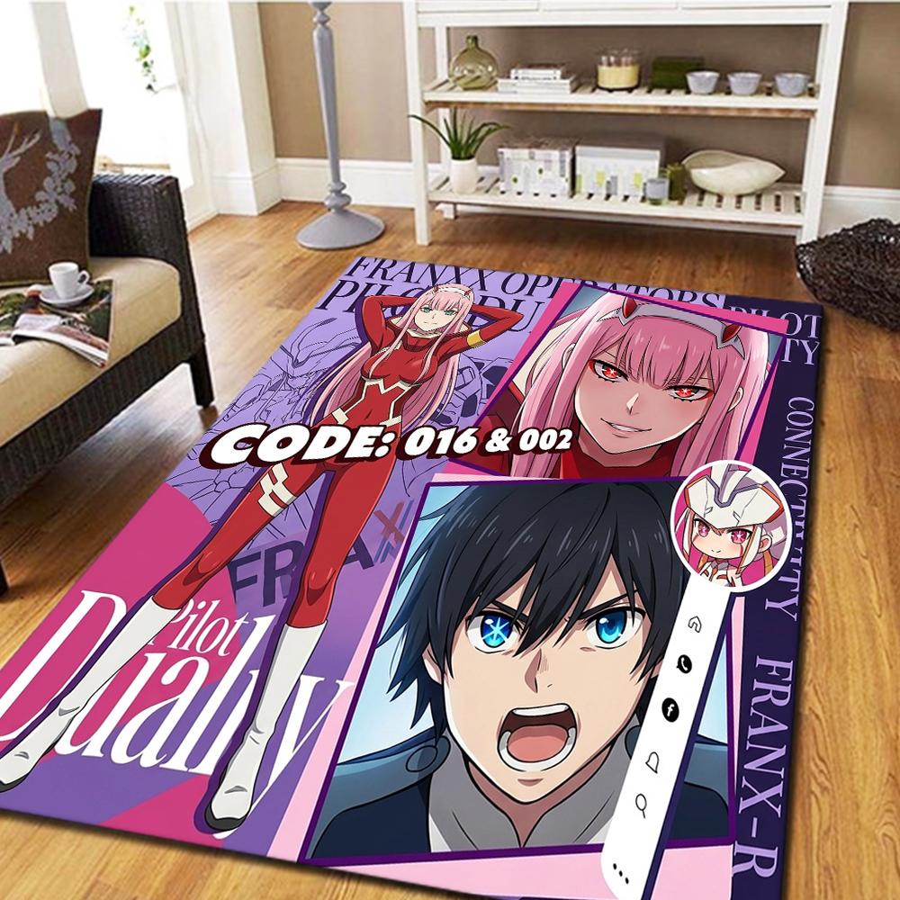 Ковер Darling in the Franxx - Гостиная Спальня, Крутой Домашний Декор Киномат Игровой Напольный Коврик -HE21