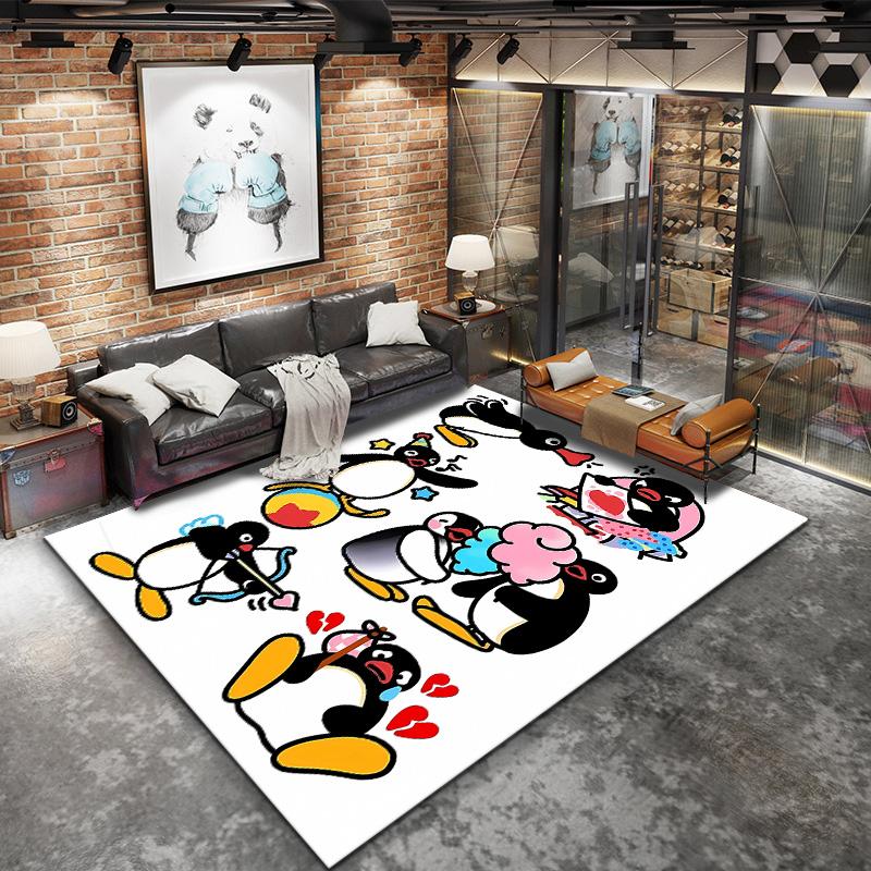 Pingu Carpet Rug For Living Room Bedroom Home Sofa Decoration Kids Play Nonslip Floor Mat