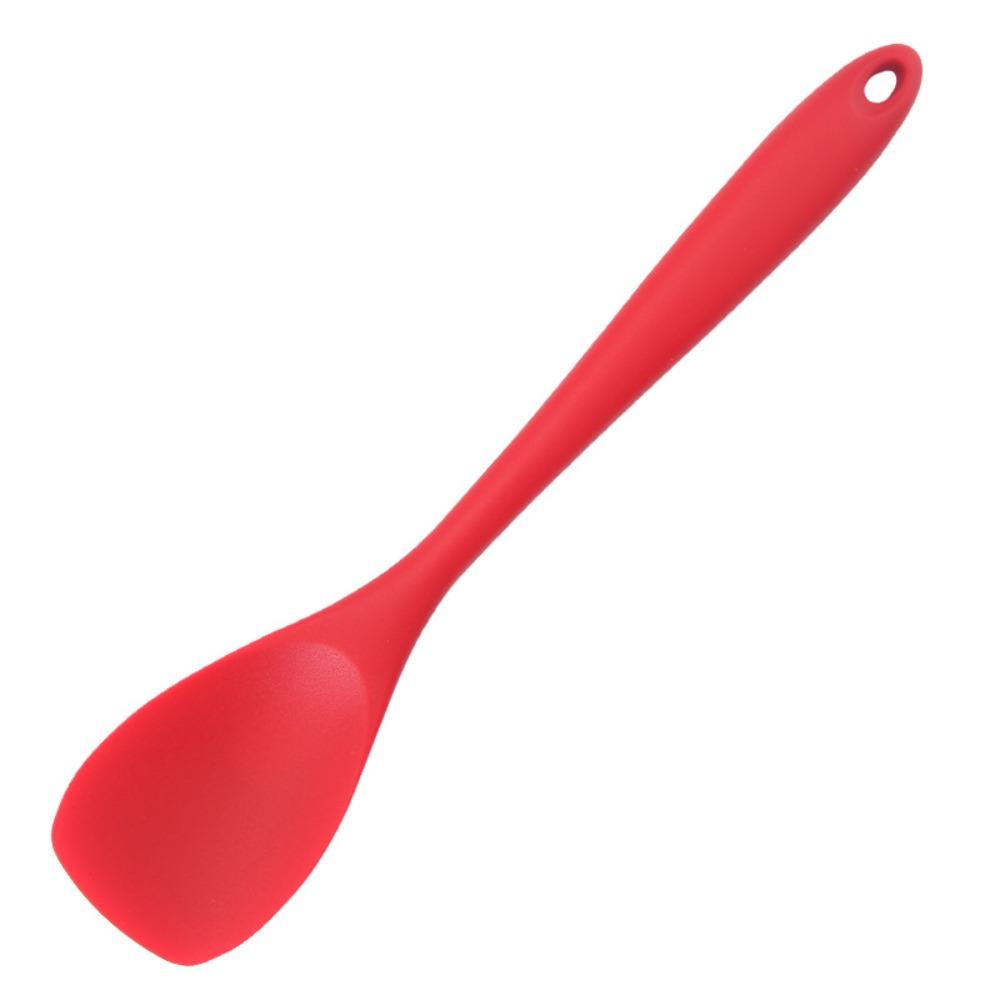 Heat Resistant Kitchen Spatula Silicone Salad Mixing Spoon Duck Tongue Shovel  Butter