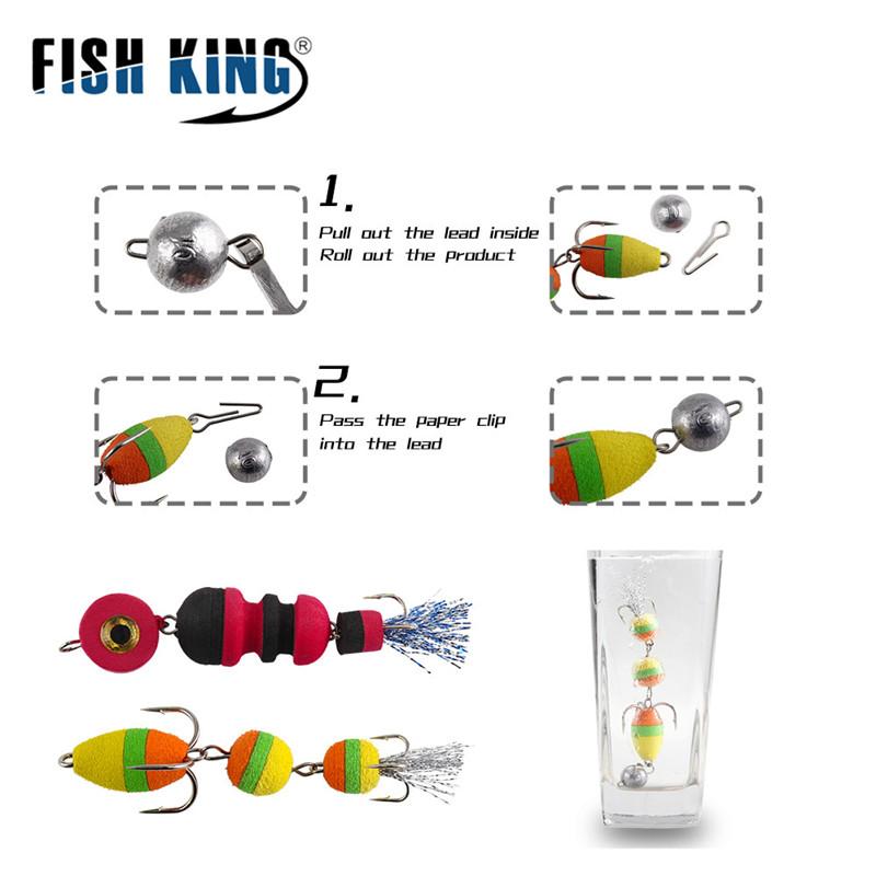 Приманка FISH King Man Мягкая приманка из пенопласта Приманка для плавания Wobble Low Parker Свинцовая приманка Насекомое Искусственная рыболовная приманка